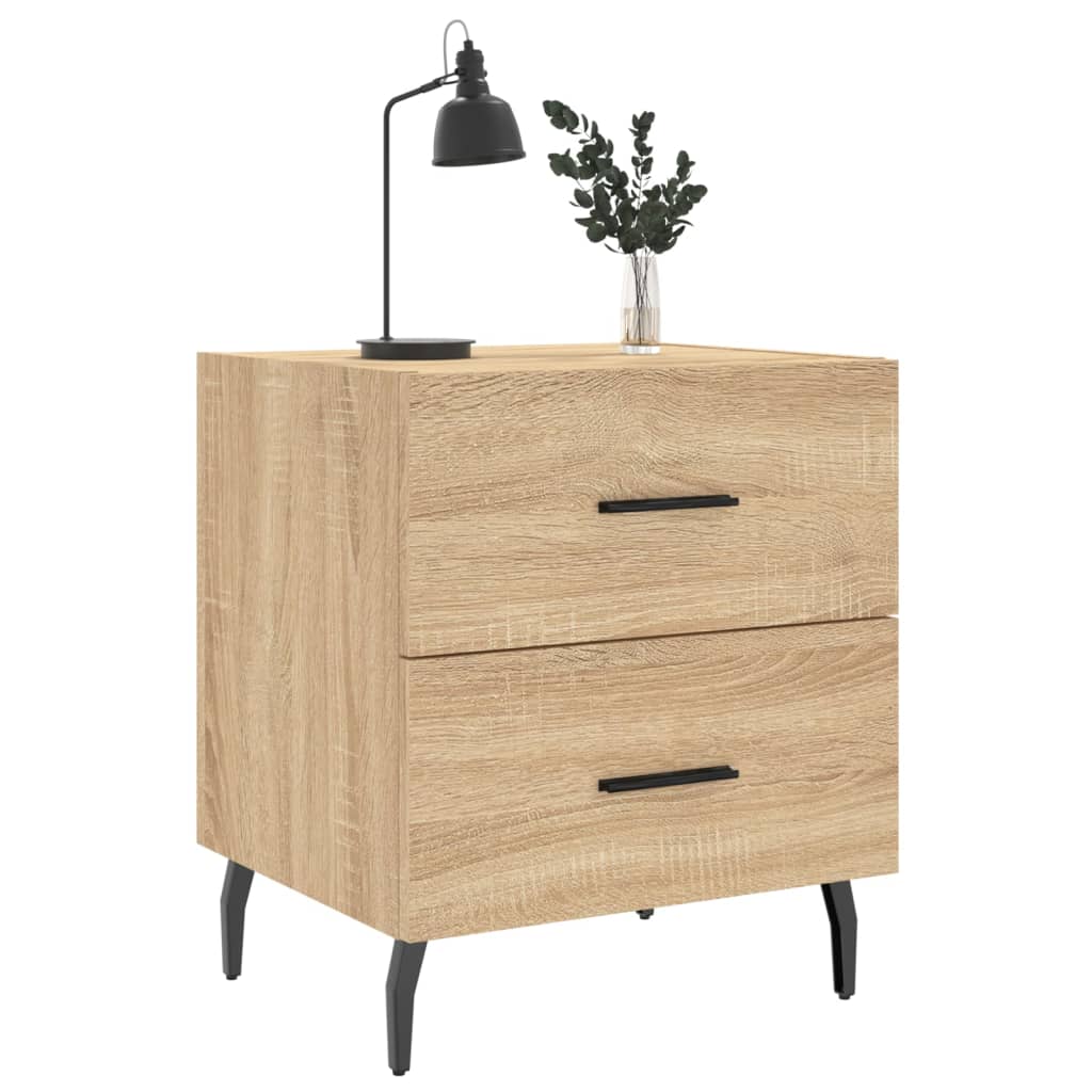 Noptiere, 2 buc., stejar sonoma, 40x35x47,5 cm, lemn compozit GartenMobel Dekor