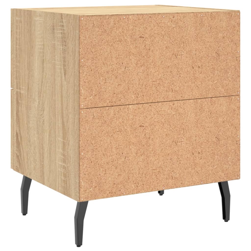 Noptiere, 2 buc., stejar sonoma, 40x35x47,5 cm, lemn compozit GartenMobel Dekor