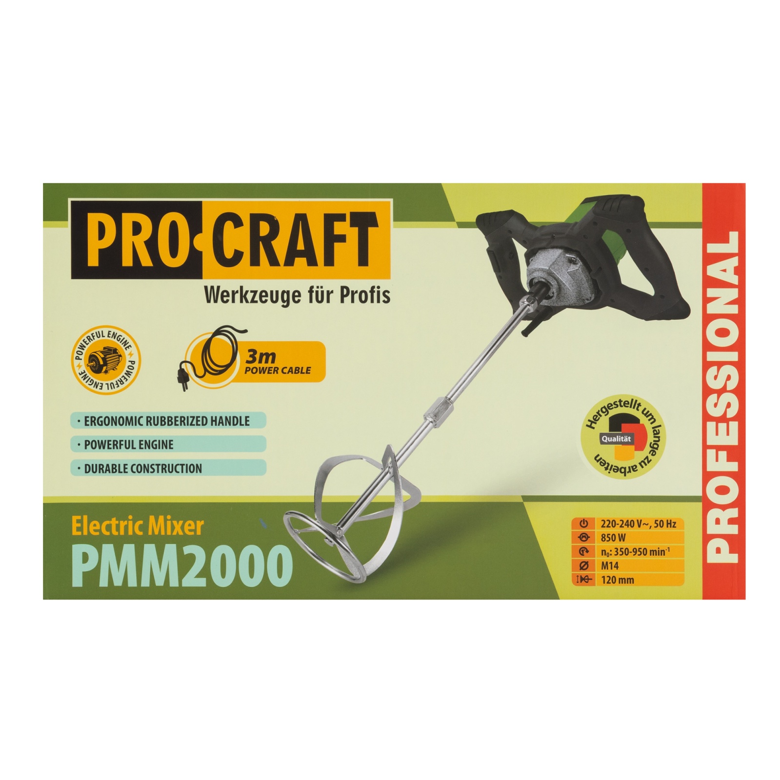 Mixer , PROCRAFT PMM2000 , 850 W Innovative ReliableTools