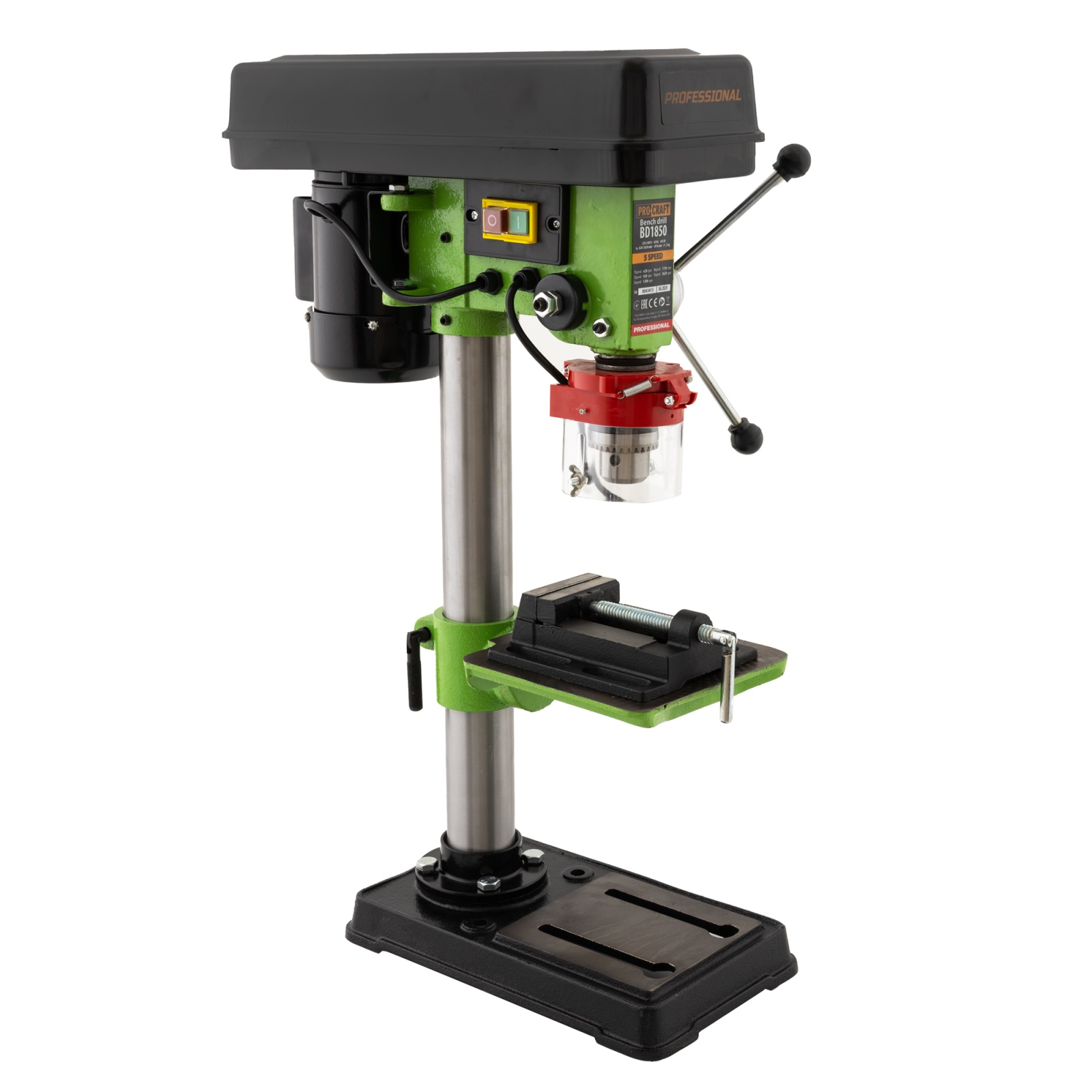 BD1850 bormasina de banc fixa cu coloana PROCRAFT Innovative ReliableTools
