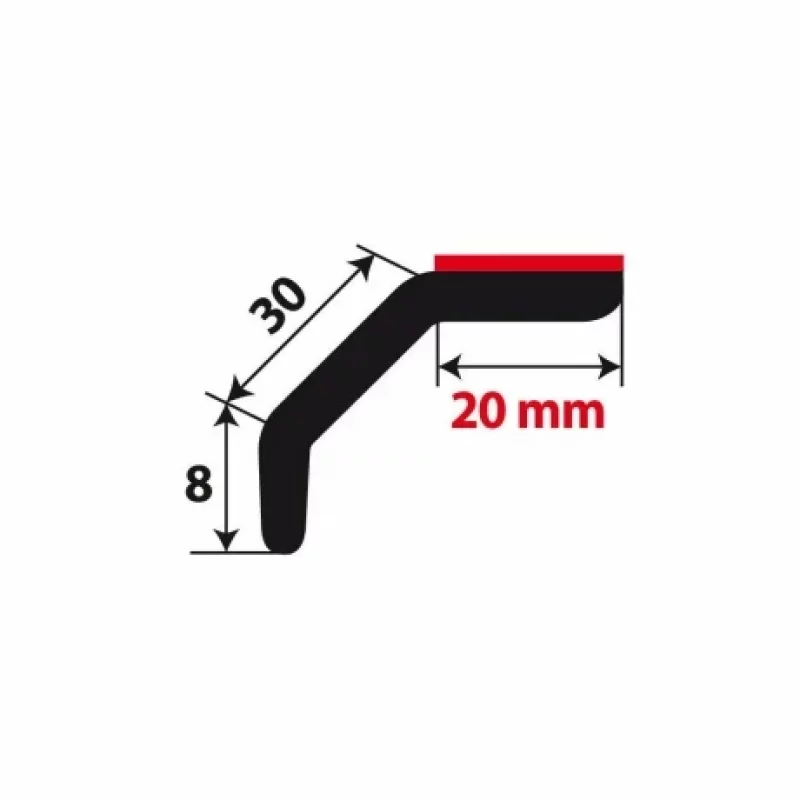 Ornament universal pentru bara fata sau spate praguri SK-1 Uni-Skirt 250 cm 30+8 mm Garage AutoRide