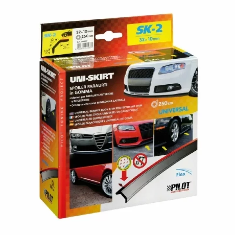 Ornament universal pentru bara fata sau spate praguri SK-2 Uni-Skirt 250 cm 32+10 mm Garage AutoRide