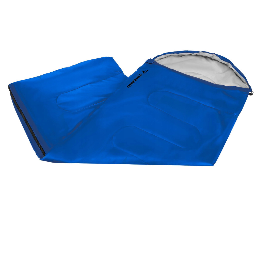 Sac de Dormit tip Mumie sau Pilota 2-in-1 pentru Camping, Impermeabil, Albastru