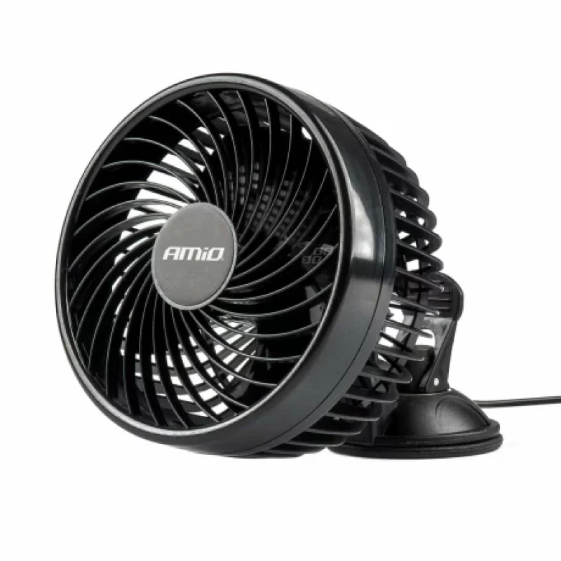 Ventilator auto cu 2 viteze fixare cu ventuza diametru 6'' Amio 24V Garage AutoRide