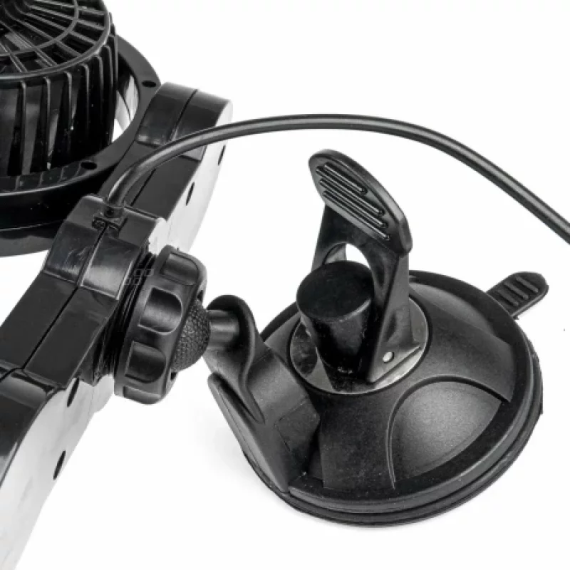 Ventilator auto dublu cu 2 viteze fixare cu ventuza diametru 2x4'' Amio 24V Garage AutoRide