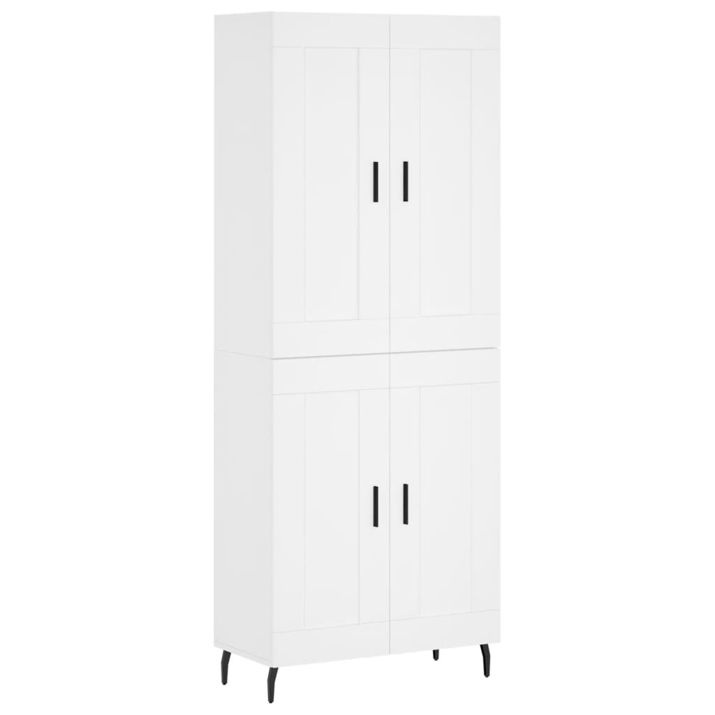 Dulap înalt, alb, 69,5x34x180 cm, lemn compozit GartenMobel Dekor