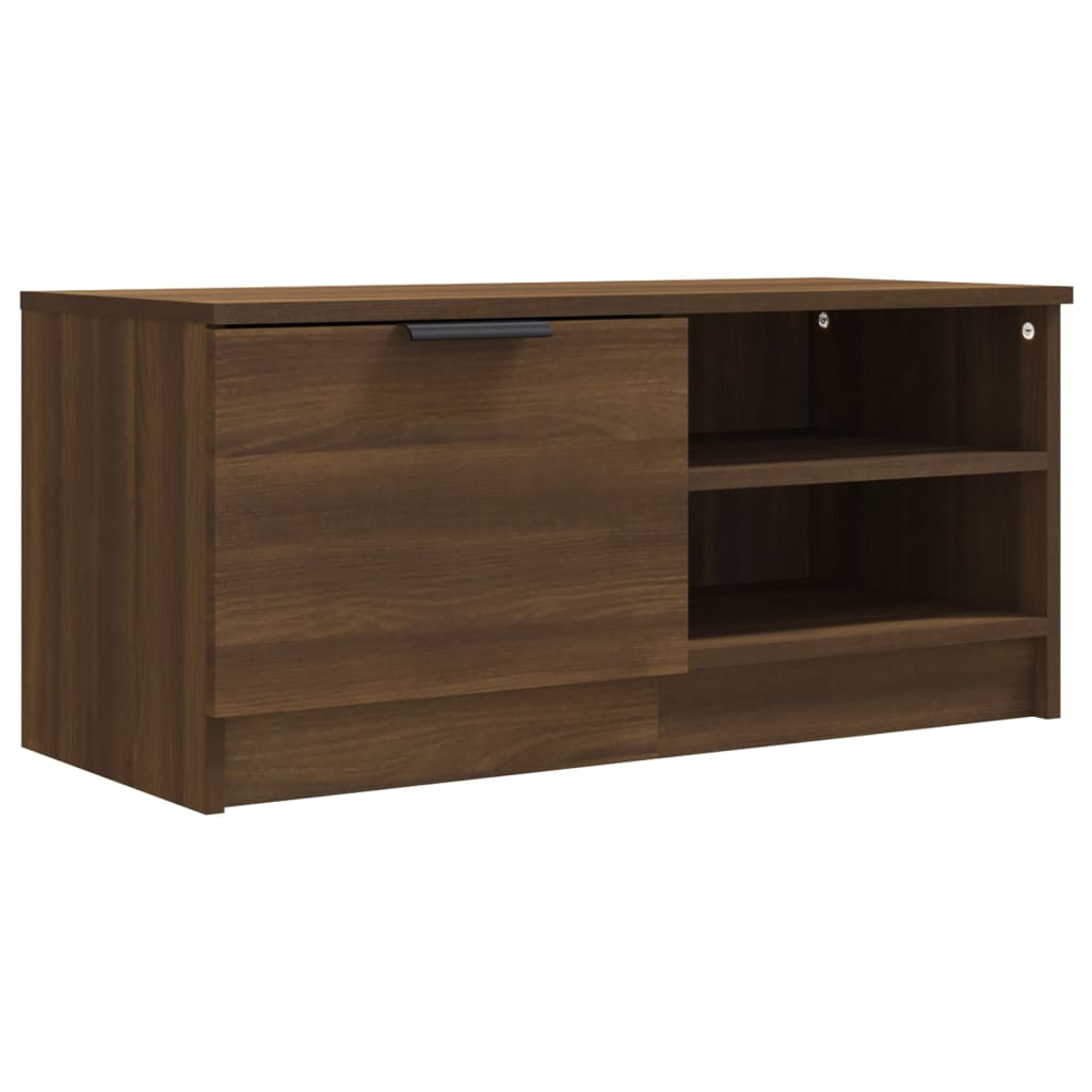 Comodă TV ,2 buc.,stejar maro,80x35x36,5 cm, lemn prelucrat GartenMobel Dekor
