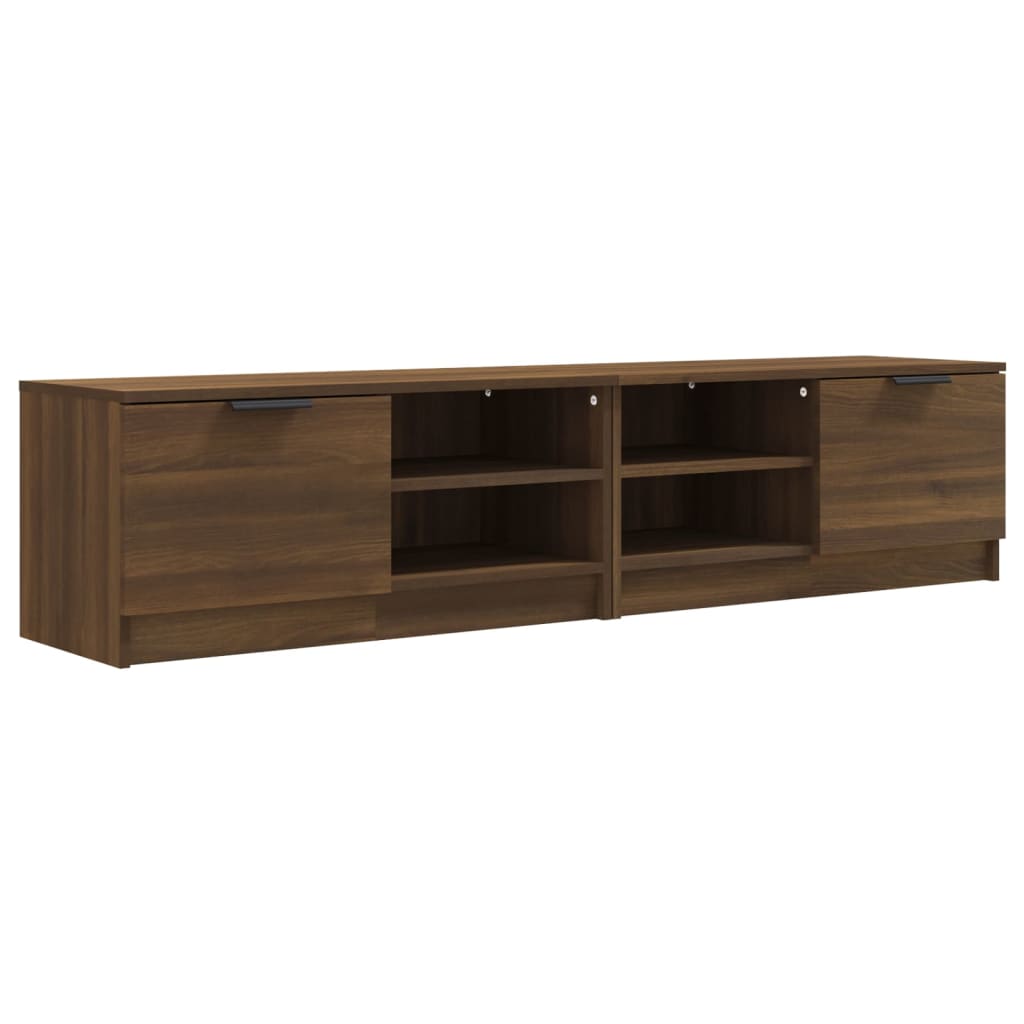 Comodă TV ,2 buc.,stejar maro,80x35x36,5 cm, lemn prelucrat GartenMobel Dekor
