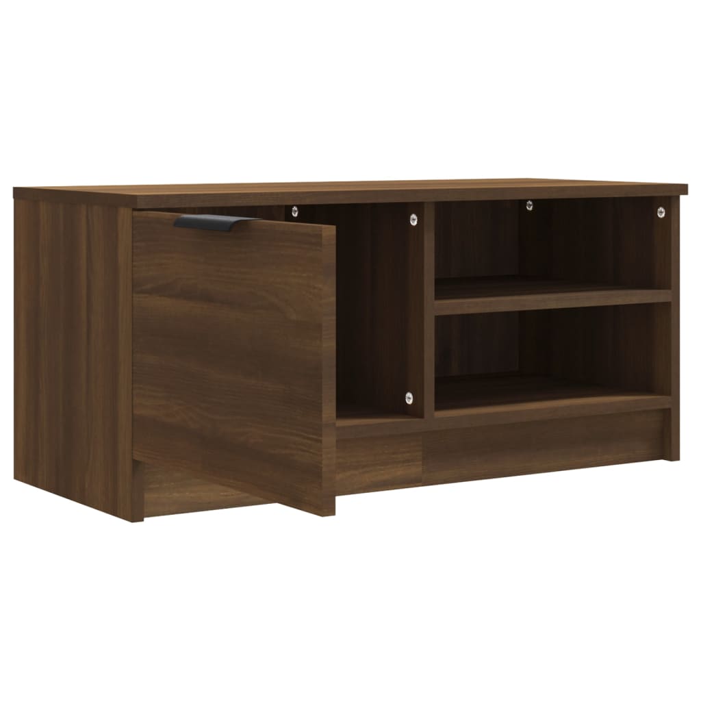 Comodă TV ,2 buc.,stejar maro,80x35x36,5 cm, lemn prelucrat GartenMobel Dekor