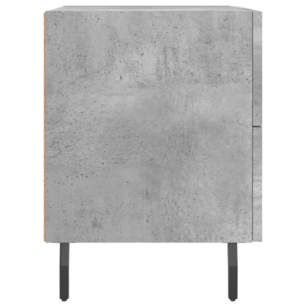 Noptieră, gri beton, 40x35x47,5 cm, lemn compozit GartenMobel Dekor