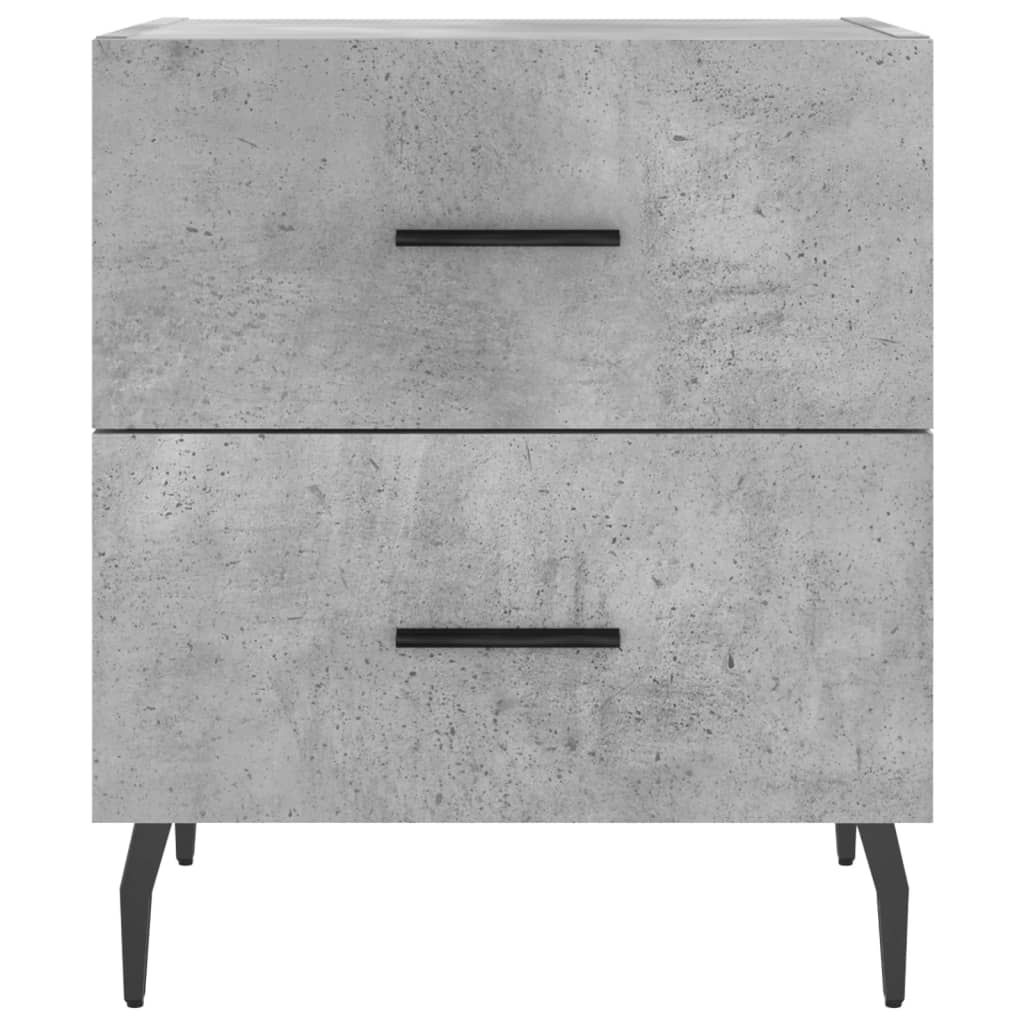 Noptieră, gri beton, 40x35x47,5 cm, lemn compozit GartenMobel Dekor