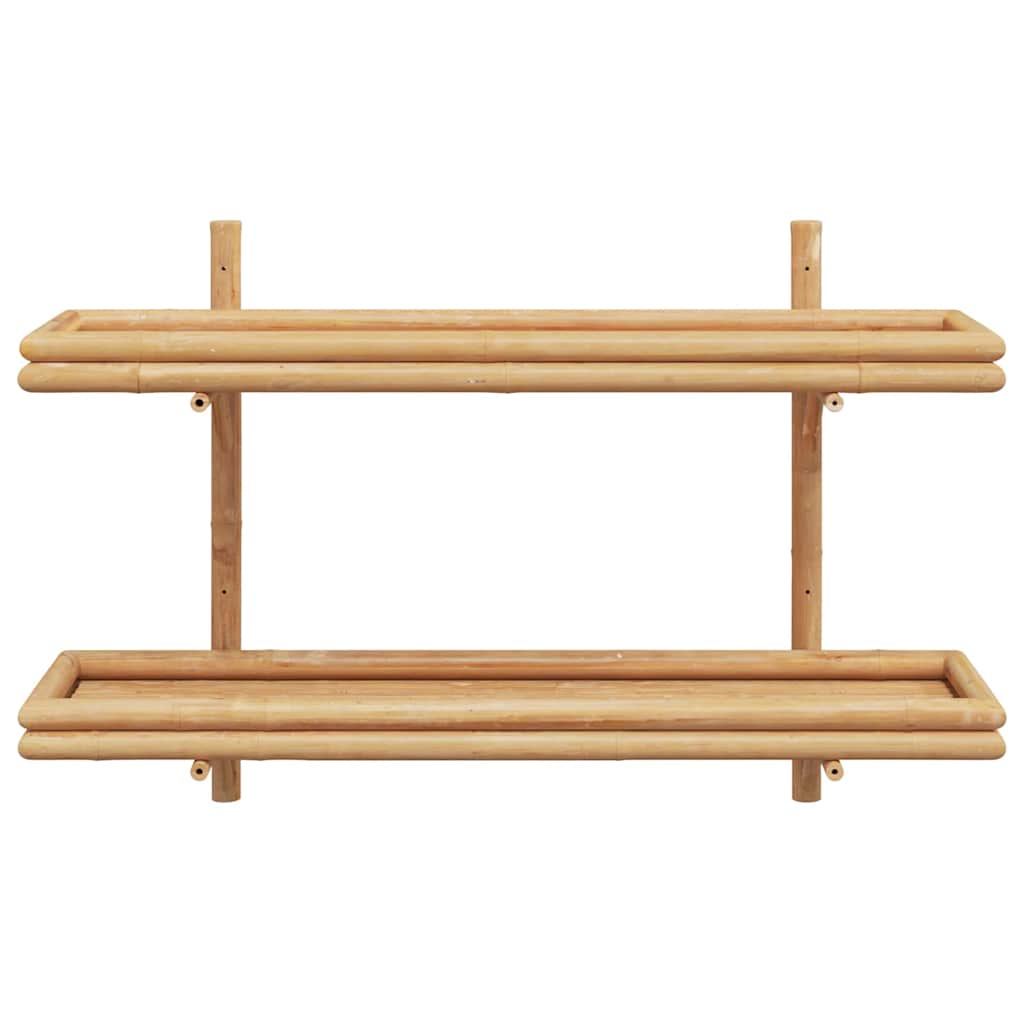 Poliță cu raft Pe perete Maro 100 x 26 x 60 cm Bambus GartenMobel Dekor