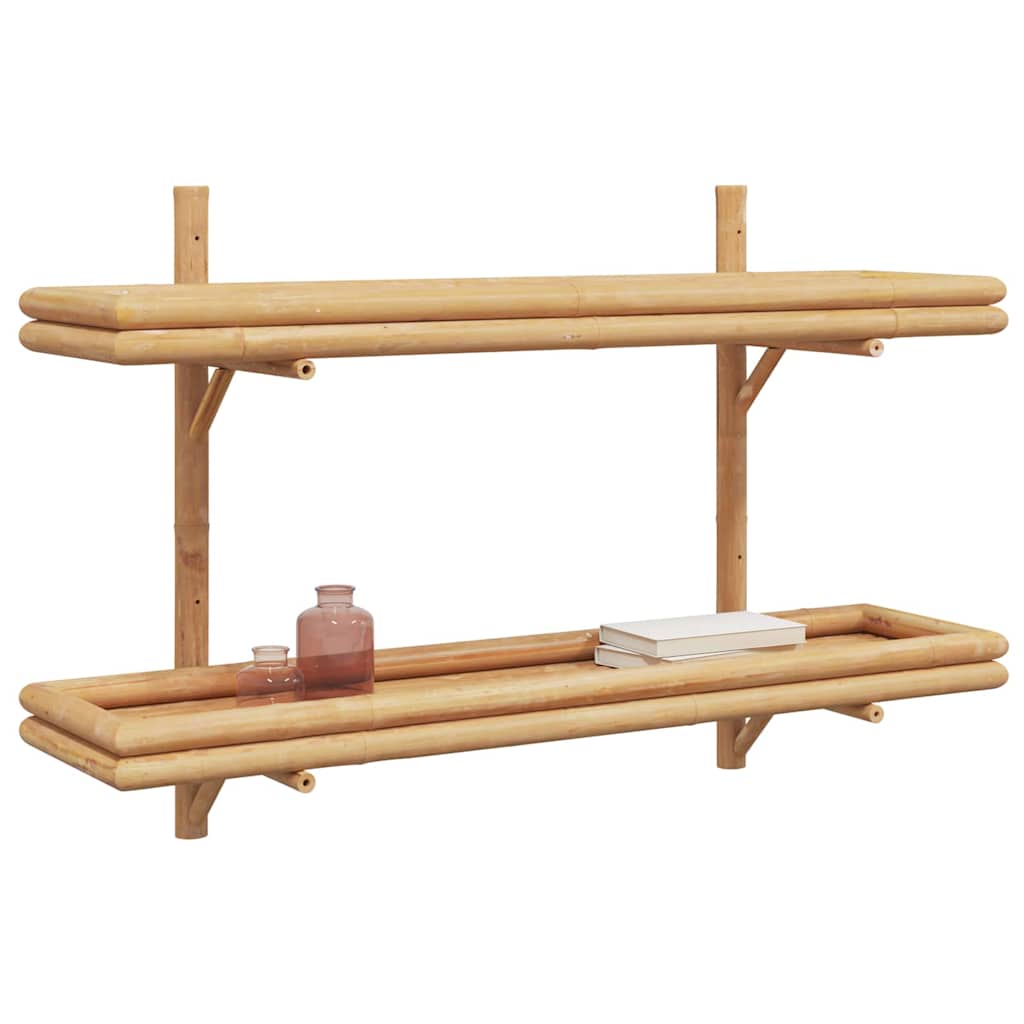 Poliță cu raft Pe perete Maro 100 x 26 x 60 cm Bambus GartenMobel Dekor