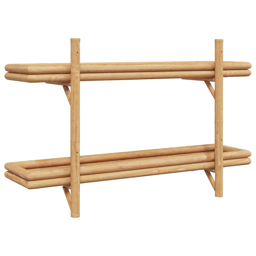 Poliță cu raft Pe perete Maro 100 x 26 x 60 cm Bambus GartenMobel Dekor