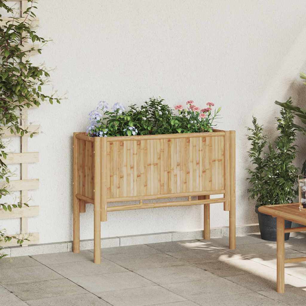 Strat înălțat de grădină Maro 90 x 35 x 70 cm Bambus GartenMobel Dekor