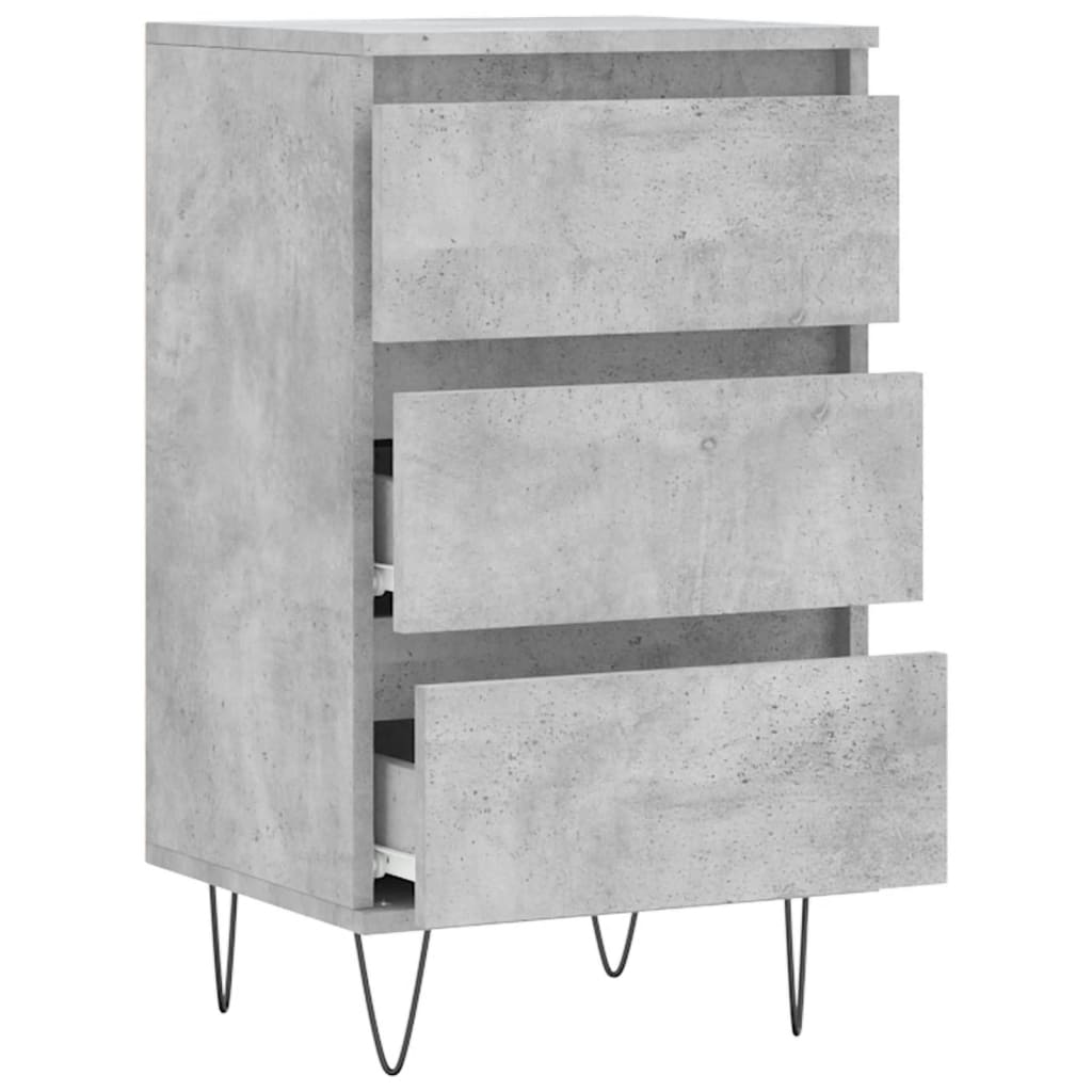 Dulap, gri beton, 40x35x70 cm, lemn prelucrat GartenMobel Dekor