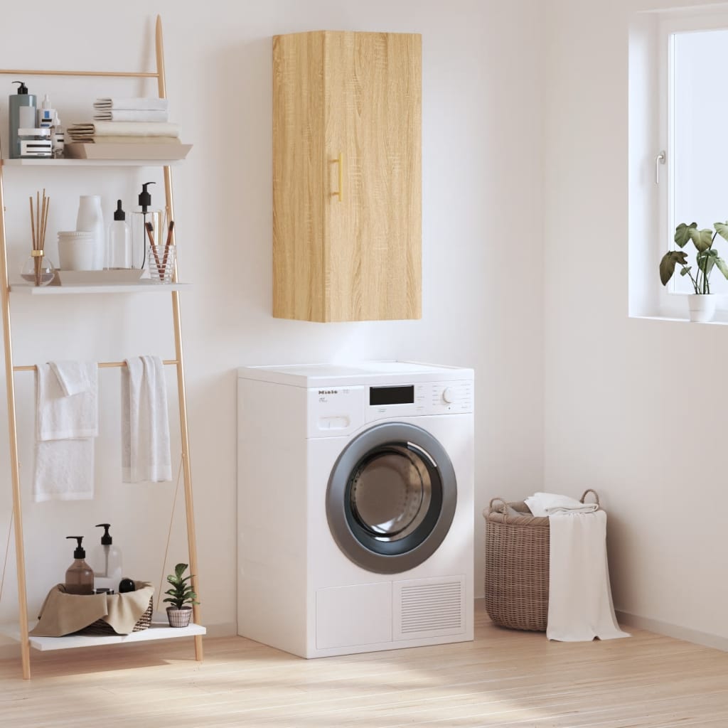 Dulap montat pe perete, stejar sonoma, 34,5x34x90 cm GartenMobel Dekor