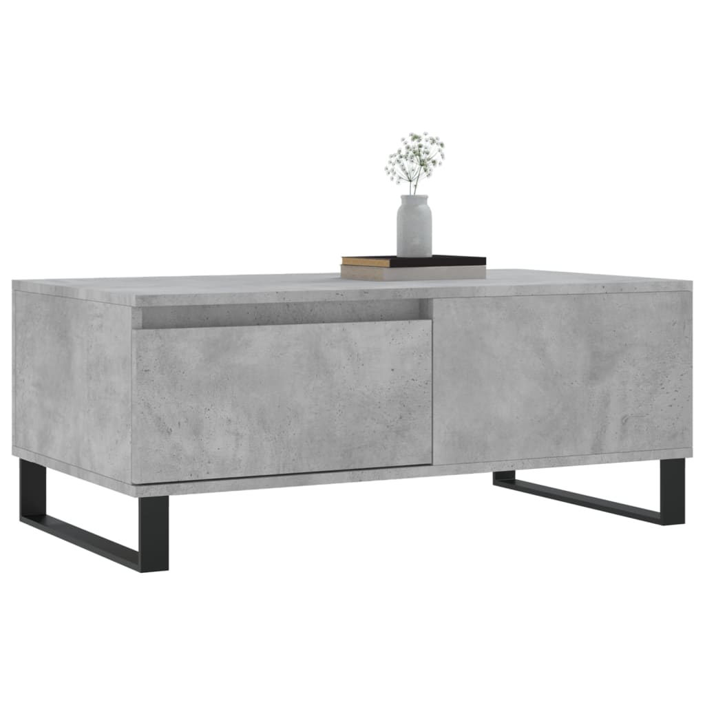 Măsuță de cafea, gri beton, 90x50x36,5 cm, lemn compozit GartenMobel Dekor
