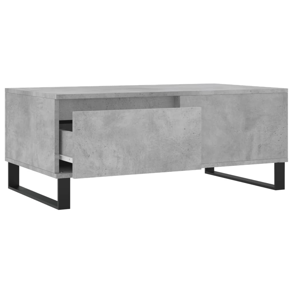 Măsuță de cafea, gri beton, 90x50x36,5 cm, lemn compozit GartenMobel Dekor