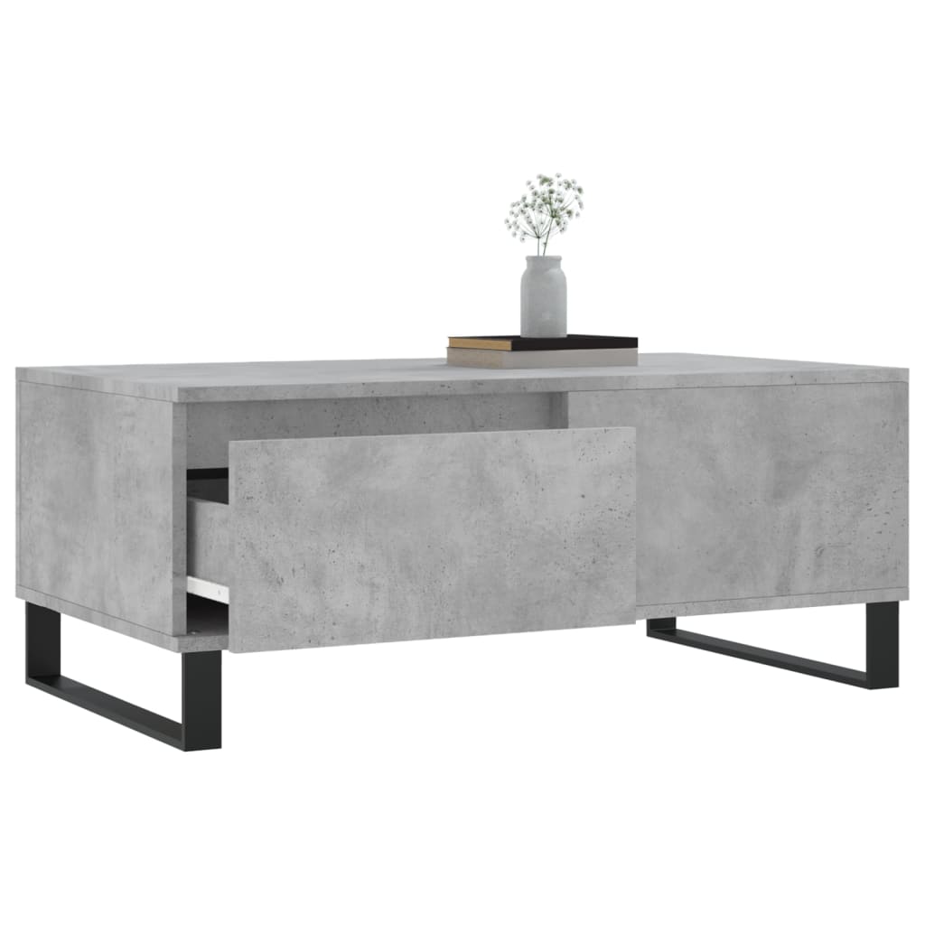 Măsuță de cafea, gri beton, 90x50x36,5 cm, lemn compozit GartenMobel Dekor