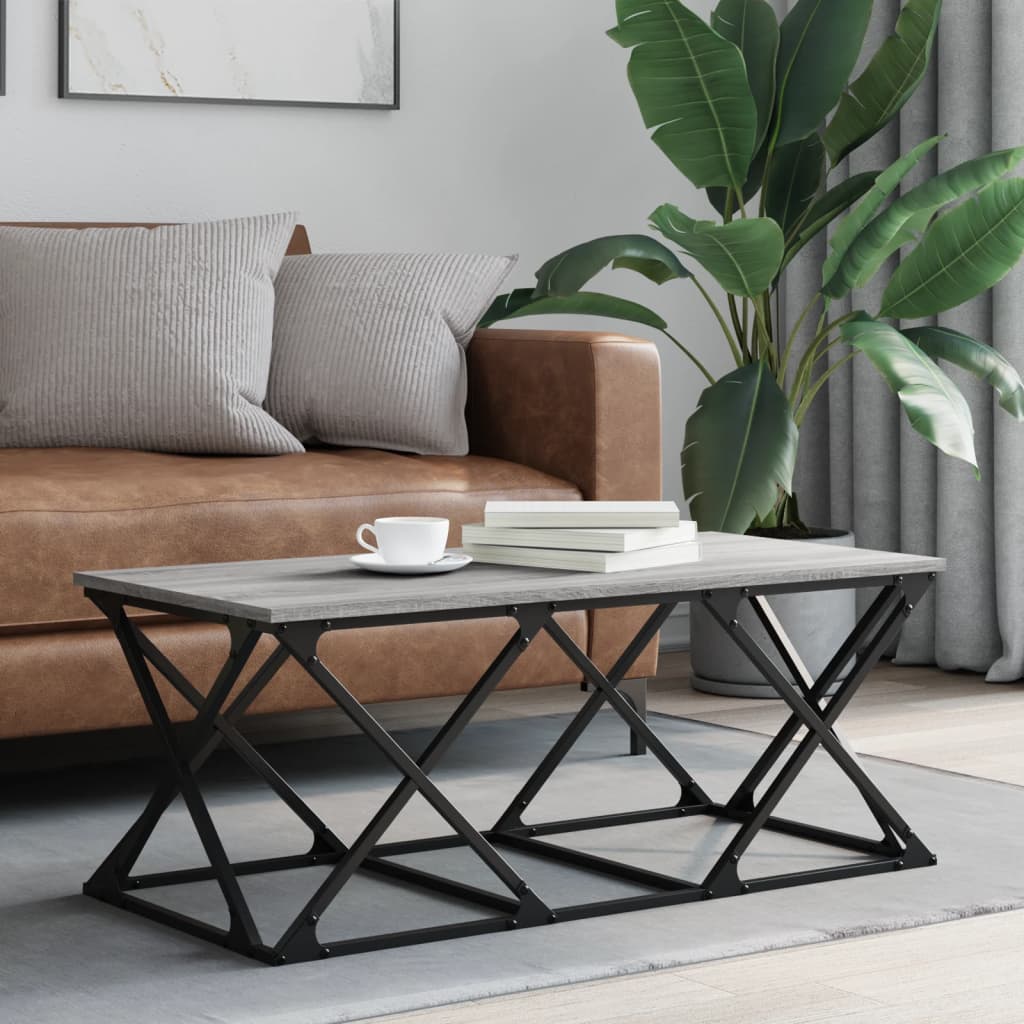 Măsuță de cafea, gri sonoma, 100x49x40 cm, lemn prelucrat GartenMobel Dekor