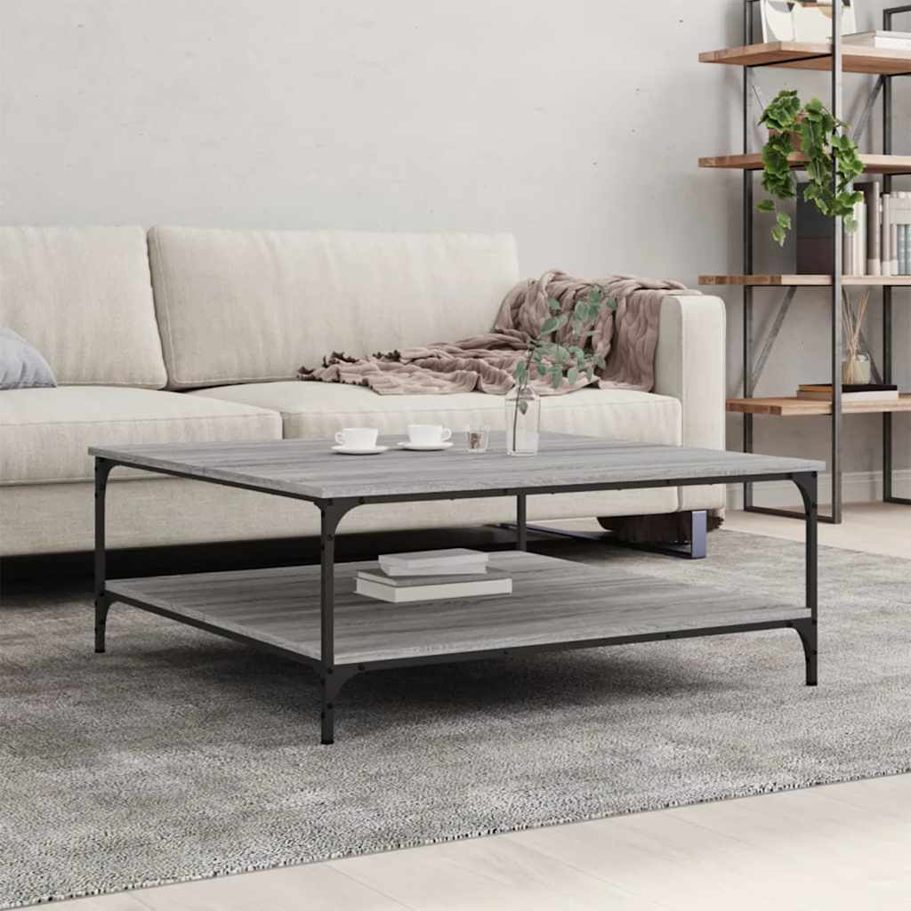 Măsuță de cafea gri sonoma 100x100x40 cm lemn prelucrat GartenMobel Dekor