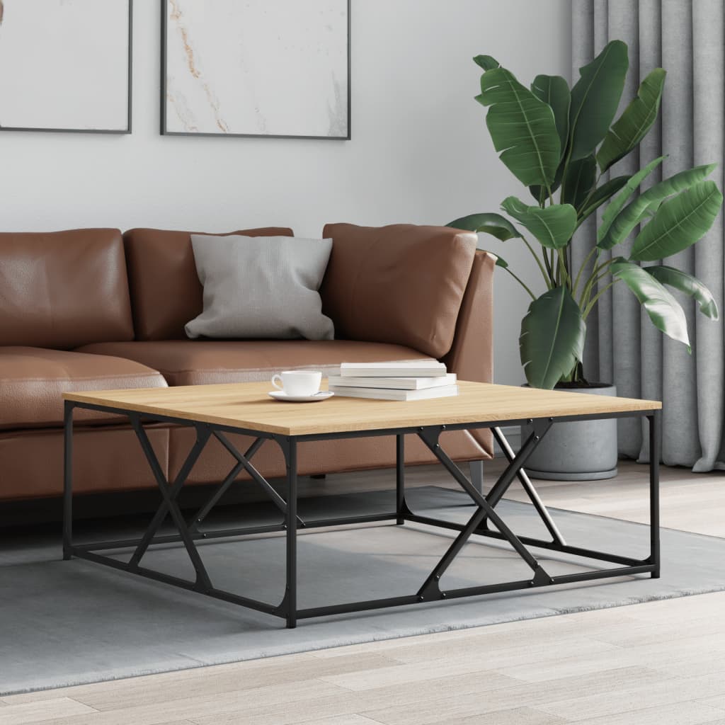 Măsuță de cafea stejar sonoma 100x100x40 cm lemn prelucrat GartenMobel Dekor