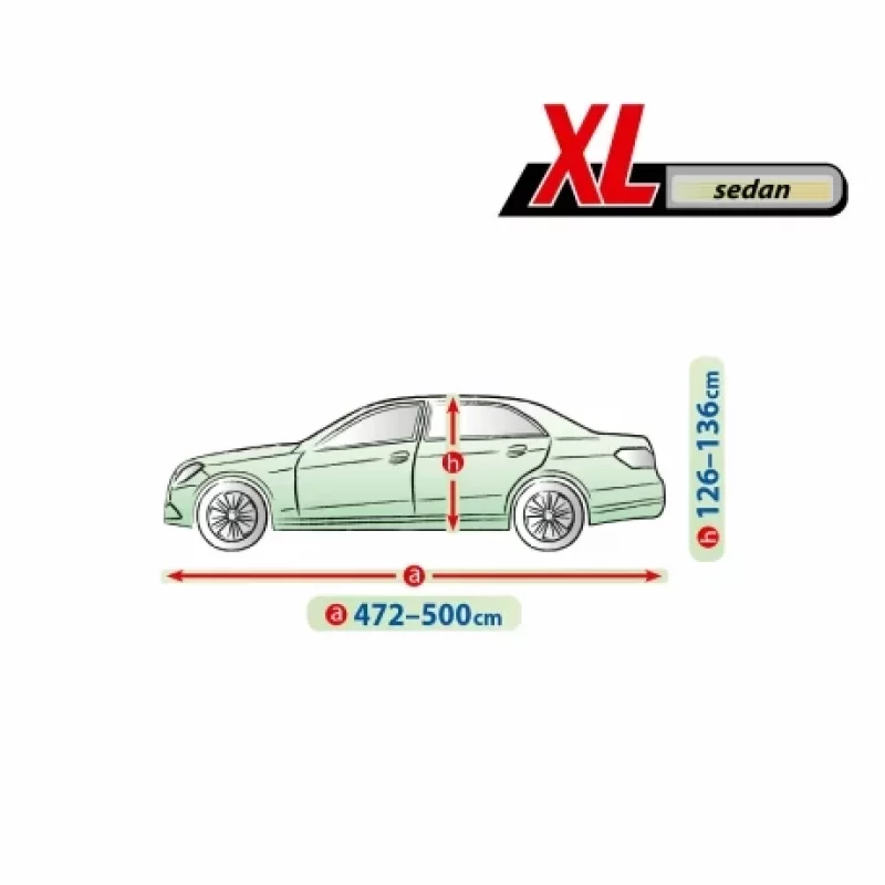 Prelata auto completa Membrane Garage complet impermeabila si respirabila - XL - Sedan Garage AutoRide