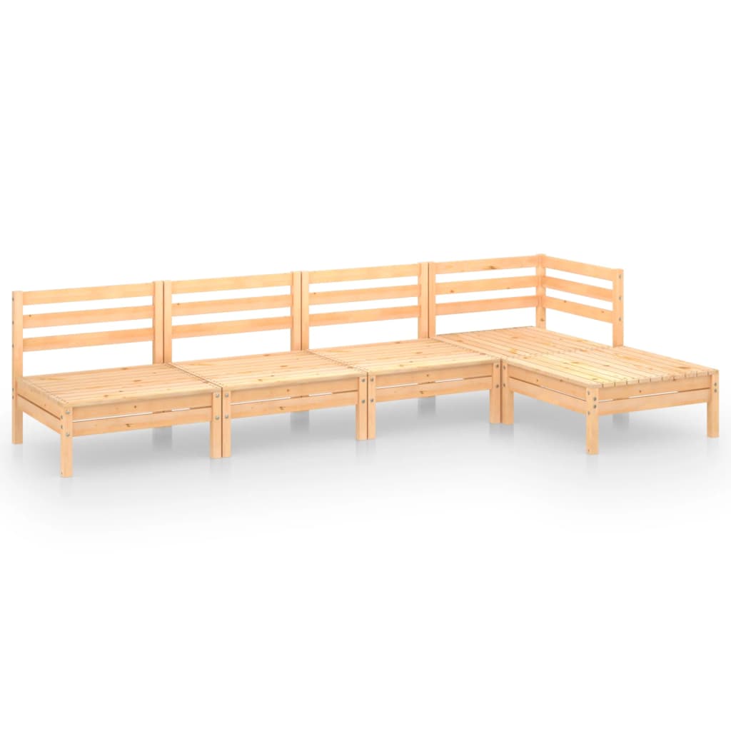 Set mobilier de grădină, 5 piese, lemn masiv de pin GartenMobel Dekor