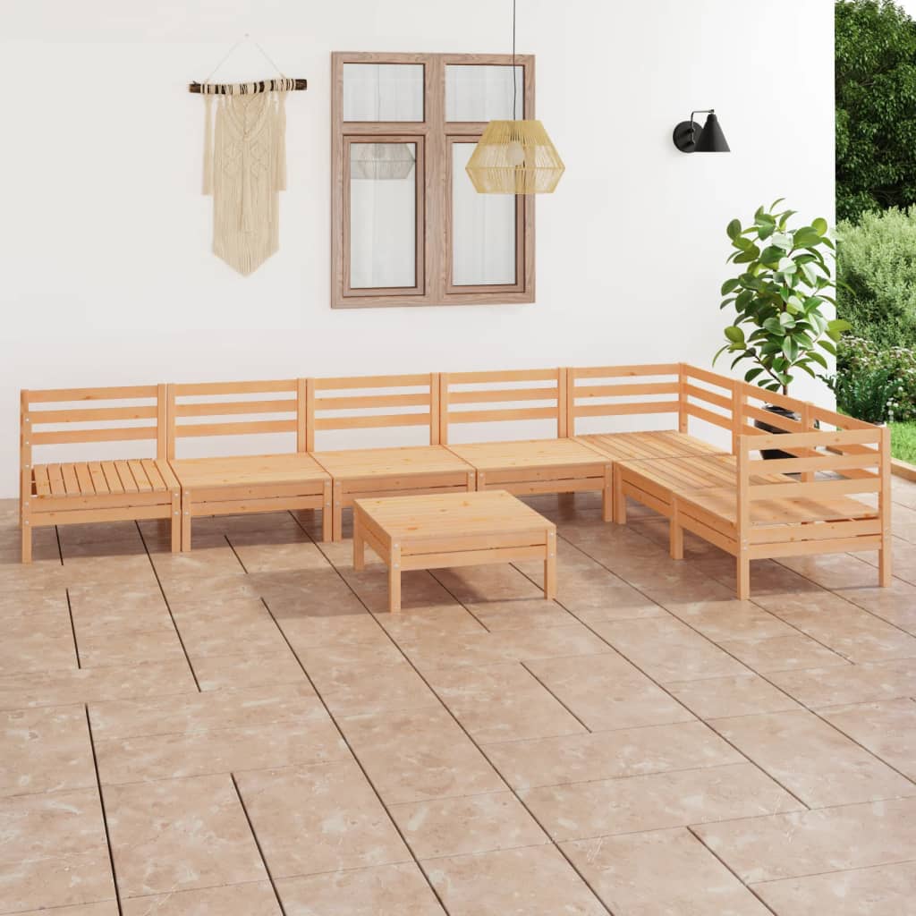 Set mobilier de grădină, 8 piese, lemn masiv de pin GartenMobel Dekor