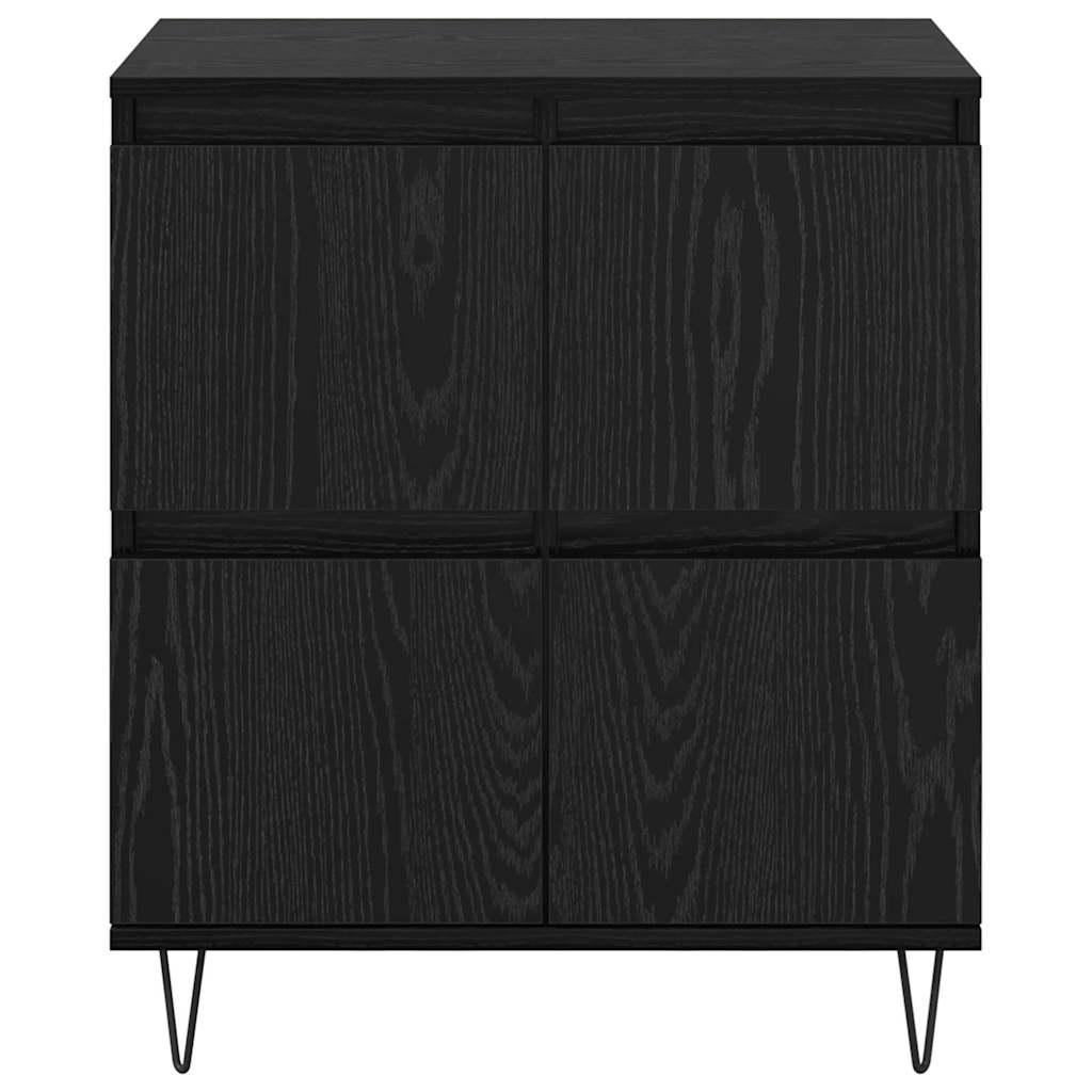 Bufeturi 2 pcs Stejar negru 120 x 35 x 70 cm Lemn compozit GartenMobel Dekor