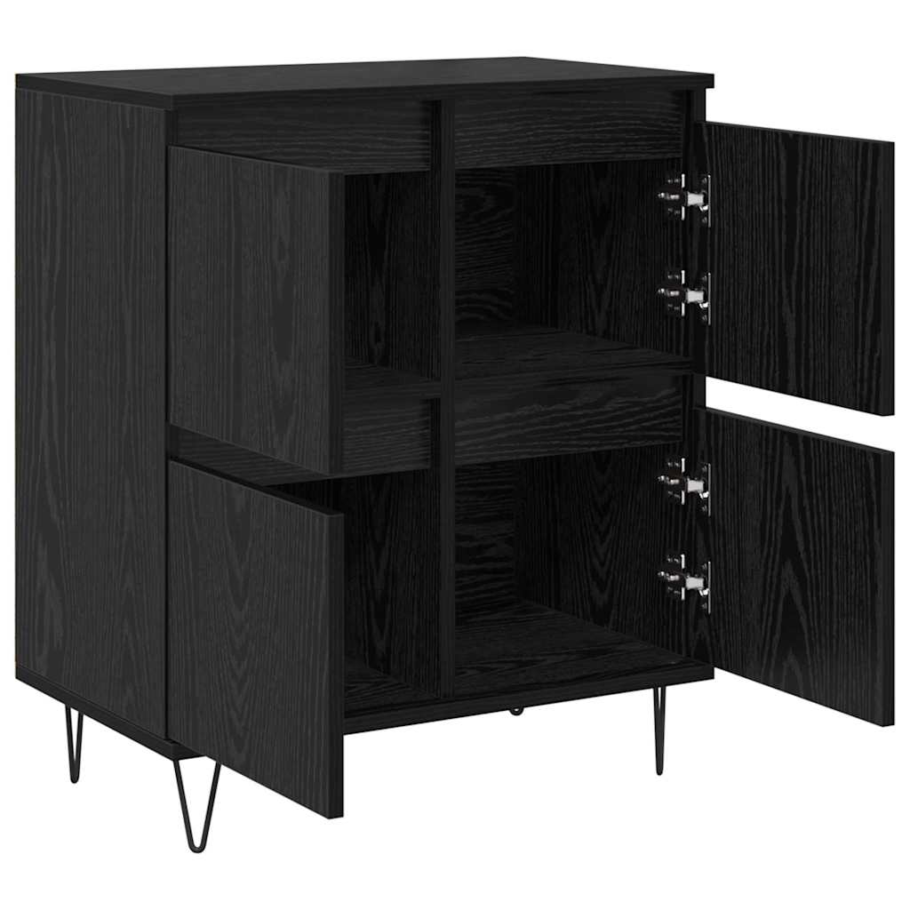Bufeturi 2 pcs Stejar negru 120 x 35 x 70 cm Lemn compozit GartenMobel Dekor
