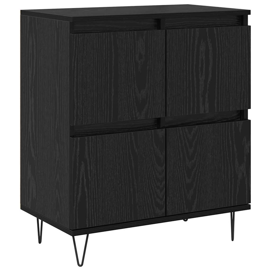 Bufeturi 2 pcs Stejar negru 120 x 35 x 70 cm Lemn compozit GartenMobel Dekor