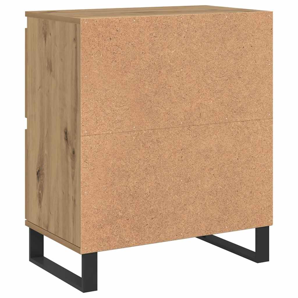 Bufeturi 2 pcs stejar artizanal 120 x 35 x 70 cm Lemn compozit GartenMobel Dekor