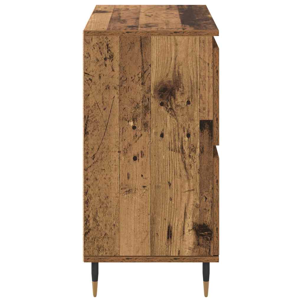 Bufeturi 3 pcs Lemn vechi 180 x 35 x 70 cm Lemn compozit GartenMobel Dekor