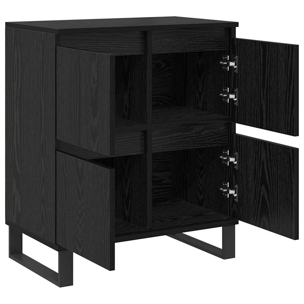 Bufeturi 3 pcs Stejar negru 180 x 35 x 70 cm Lemn compozit GartenMobel Dekor