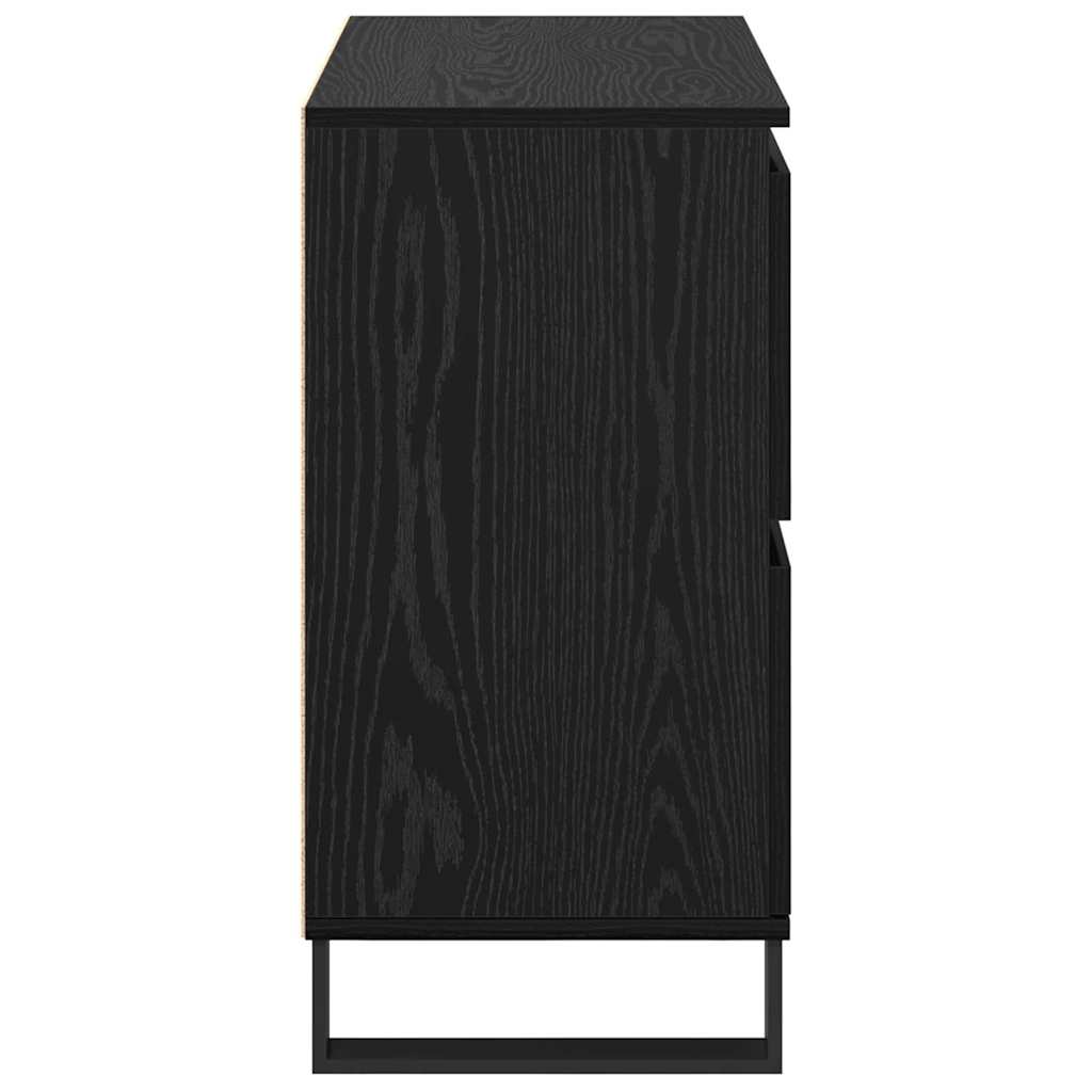 Bufeturi 3 pcs Stejar negru 180 x 35 x 70 cm Lemn compozit GartenMobel Dekor