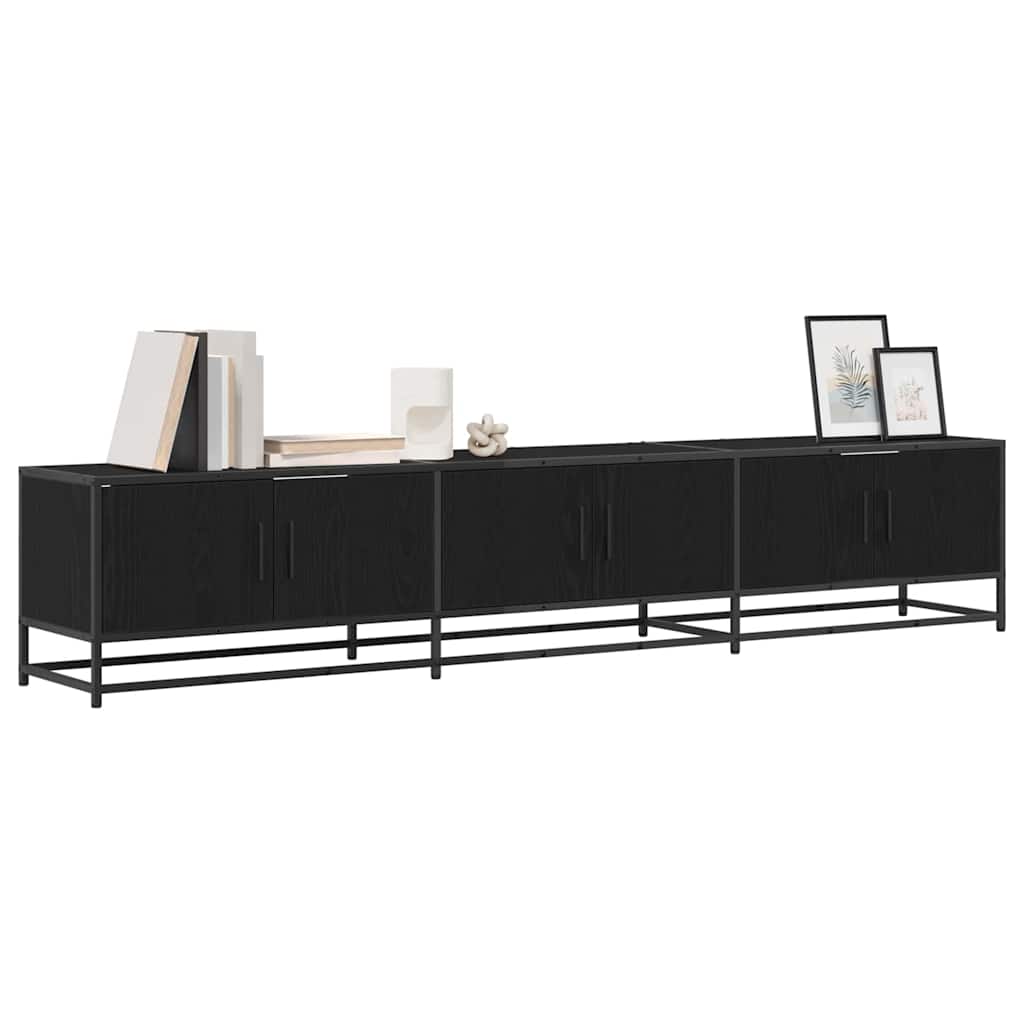 Cabinet TV Stejar negru 210 x 35 x 41 cm Lemn compozit GartenMobel Dekor