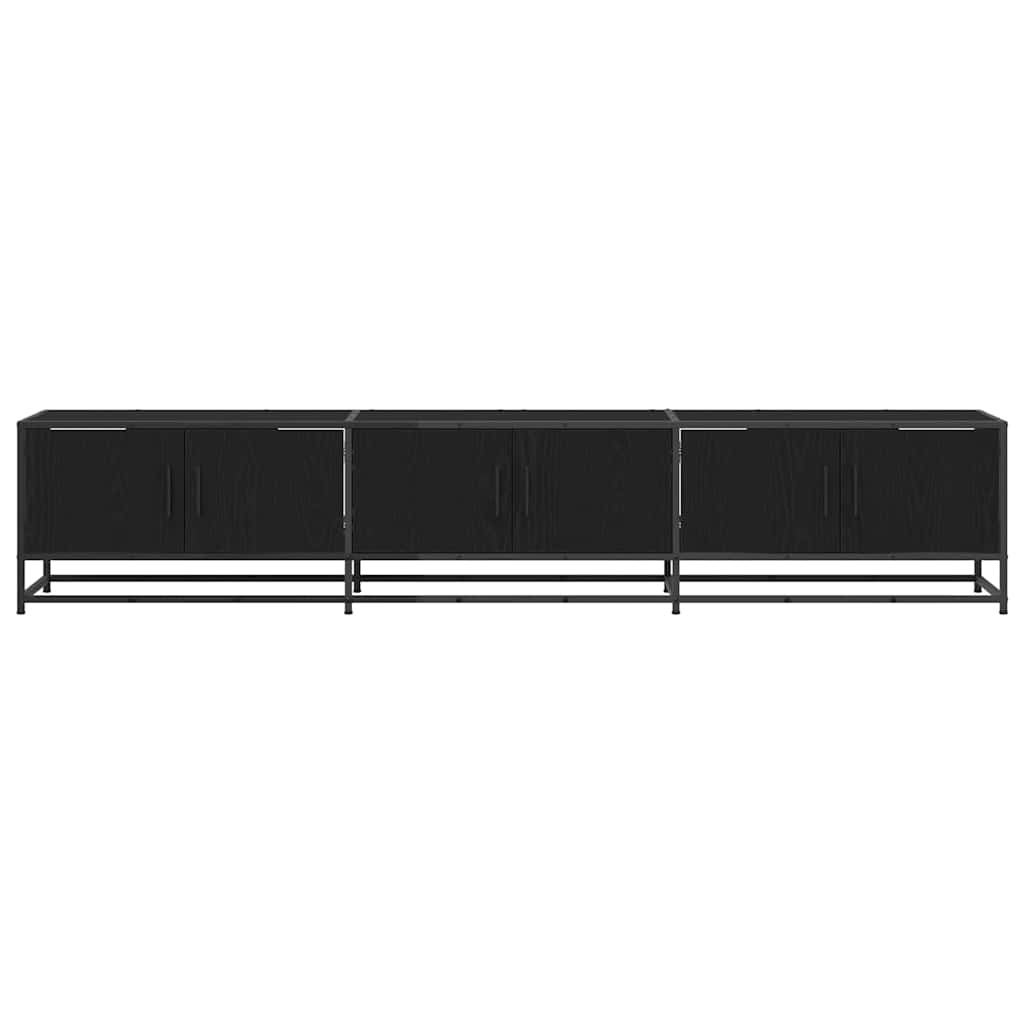 Cabinet TV Stejar negru 210 x 35 x 41 cm Lemn compozit GartenMobel Dekor