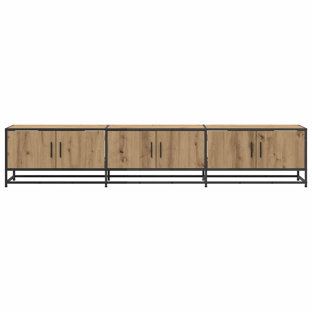 Cabinet TV stejar artizanal 210 x 35 x 41 cm Lemn compozit GartenMobel Dekor