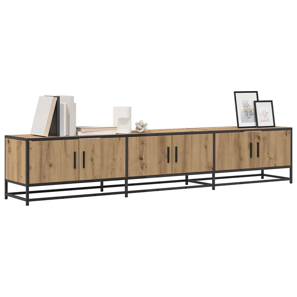 Cabinet TV stejar artizanal 210 x 35 x 41 cm Lemn compozit GartenMobel Dekor