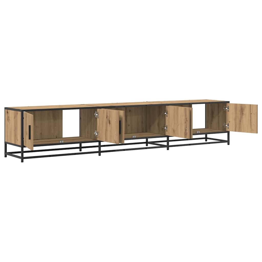 Cabinet TV stejar artizanal 210 x 35 x 41 cm Lemn compozit GartenMobel Dekor