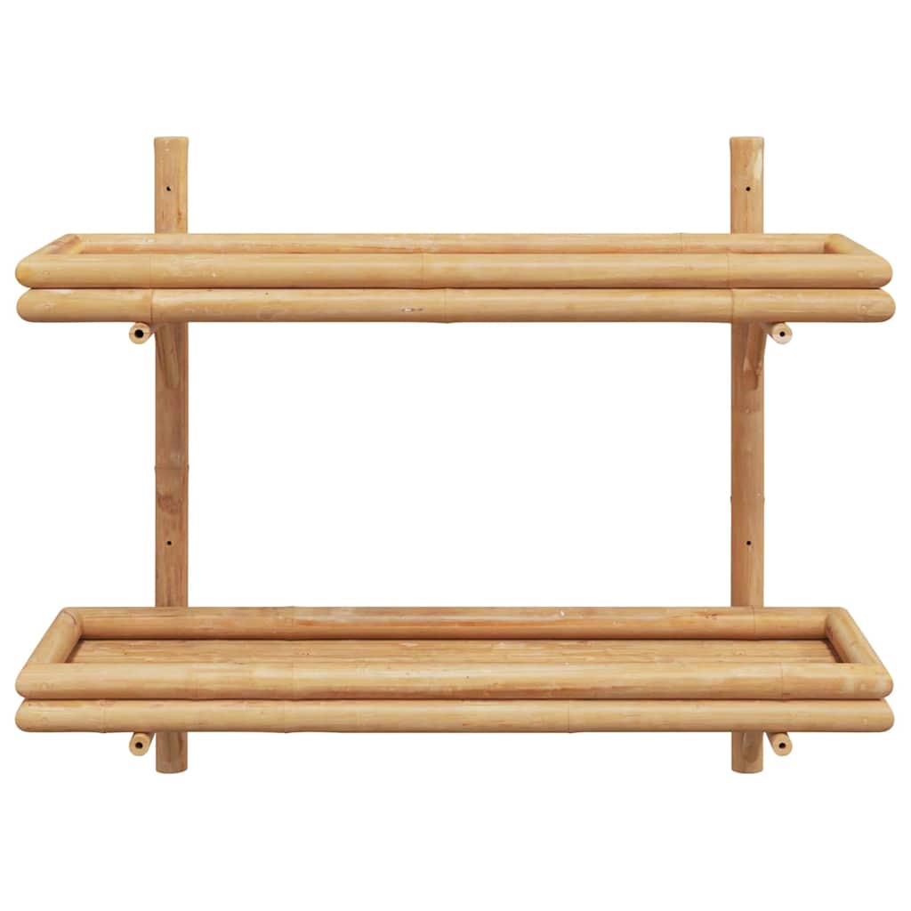 Poliță cu raft Pe perete Maro 75 x 26 x 60 cm Bambus GartenMobel Dekor