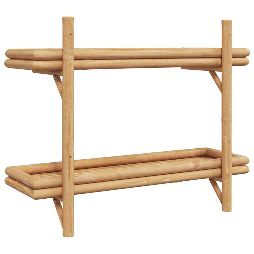 Poliță cu raft Pe perete Maro 75 x 26 x 60 cm Bambus GartenMobel Dekor
