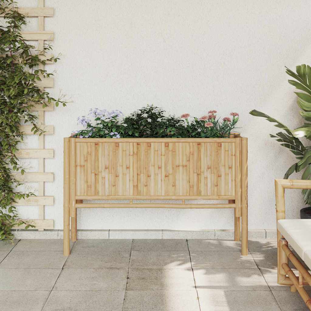 Strat înălțat de grădină Maro 110 x 35 x 70 cm Bambus GartenMobel Dekor