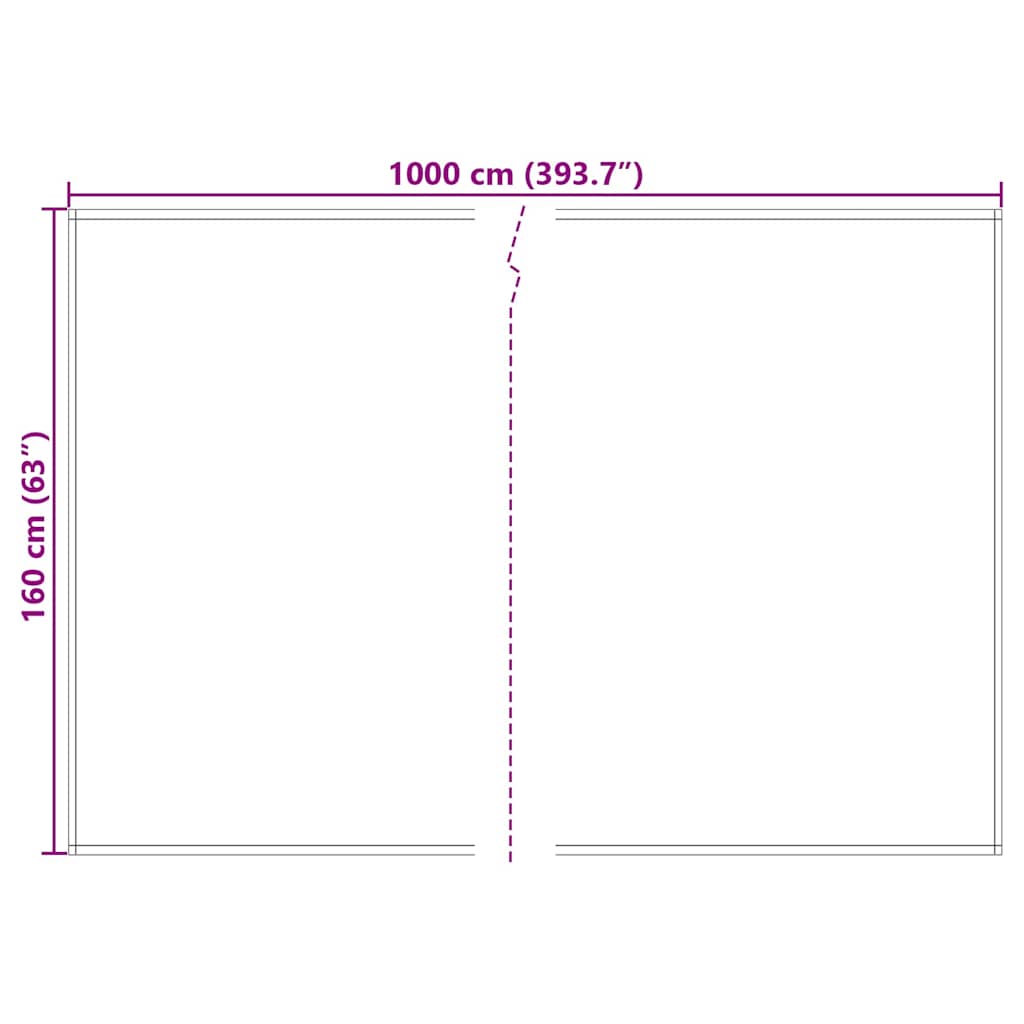 Material de înlocuire pentru copertină Verde, alb 10 x 1.6 m GartenMobel Dekor