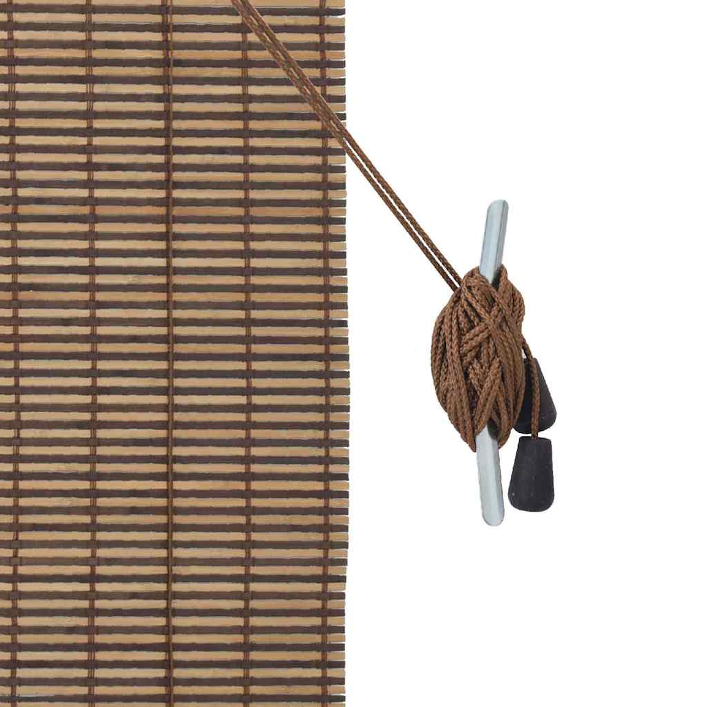 Jaluzea pentru Fereastră cu perdele Maro 120 x 220 cm Bambus GartenMobel Dekor