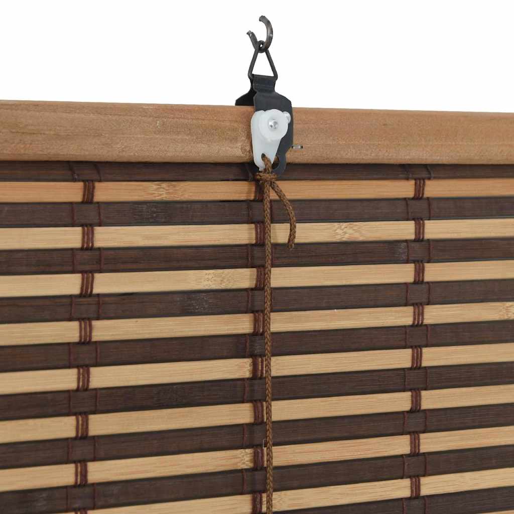 Jaluzea pentru Fereastră cu perdele Maro 120 x 220 cm Bambus GartenMobel Dekor
