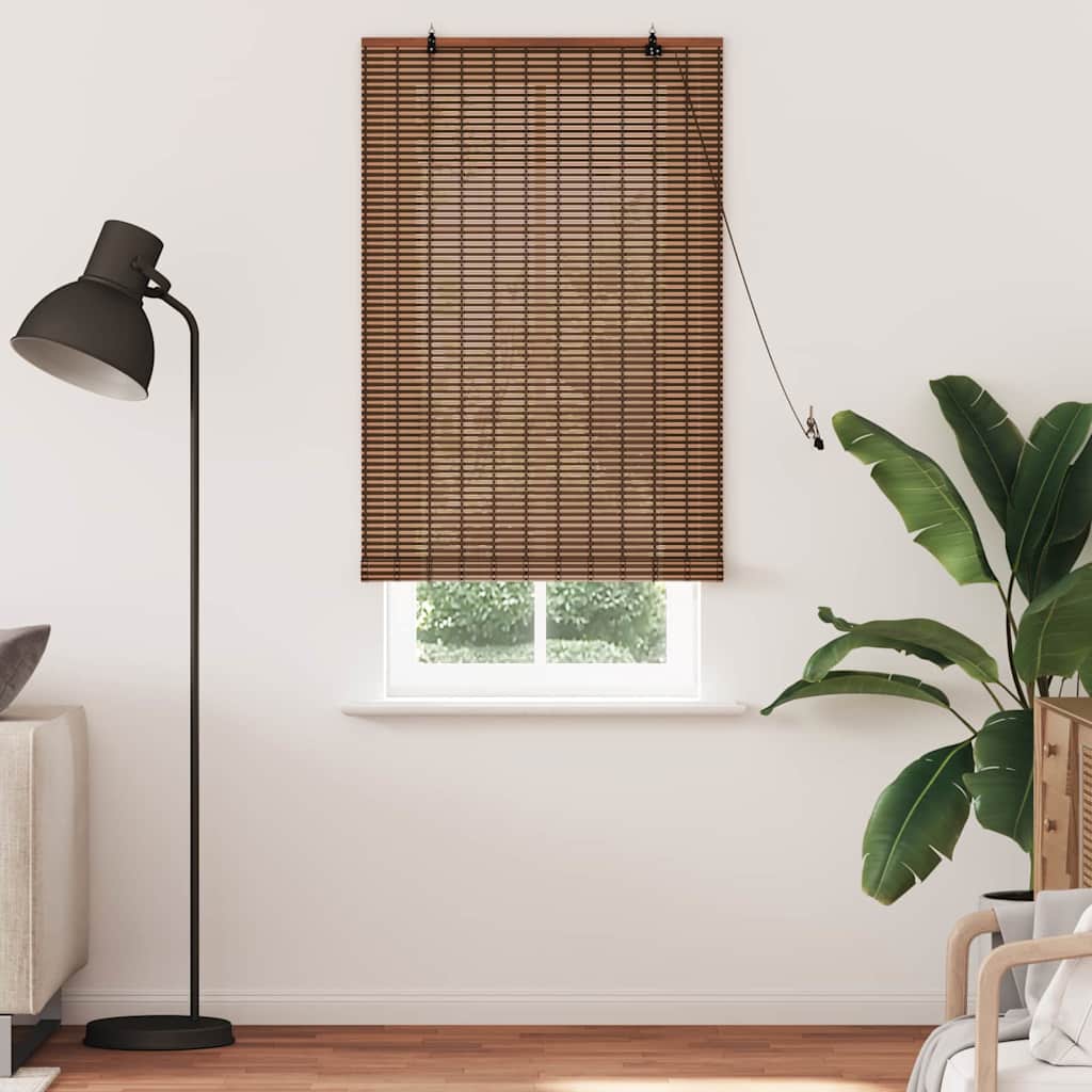 Jaluzea pentru Fereastră cu perdele Maro 90 x 220 cm Bambus GartenMobel Dekor