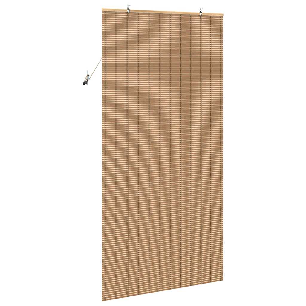 Rulou textil cu perdele Manual Maro deschis 120 x 220 cm Bambus GartenMobel Dekor